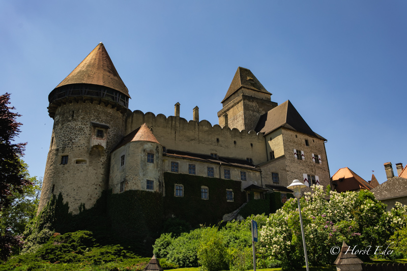Burg Heidenreichstein : Der Ursprung der mächtigen und gut erhaltenen Wasserburg wurde etwa um das Jahr 1160 mit dem Bau des Bergfrieds gelegt.