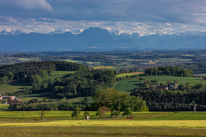In der Umgebung von Stroheim (OÖsterreich) ist der Fernblick grandios…