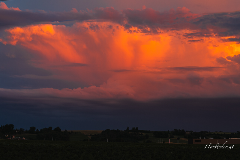 Gewaltiges Himmelspektakel mit Wolken…